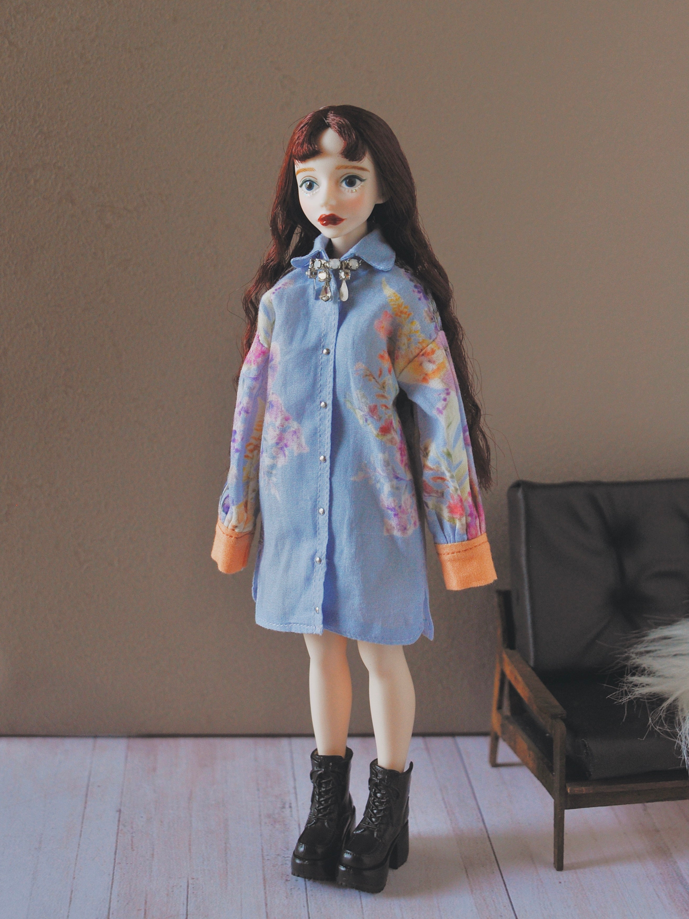 Blooming Shirts Dress