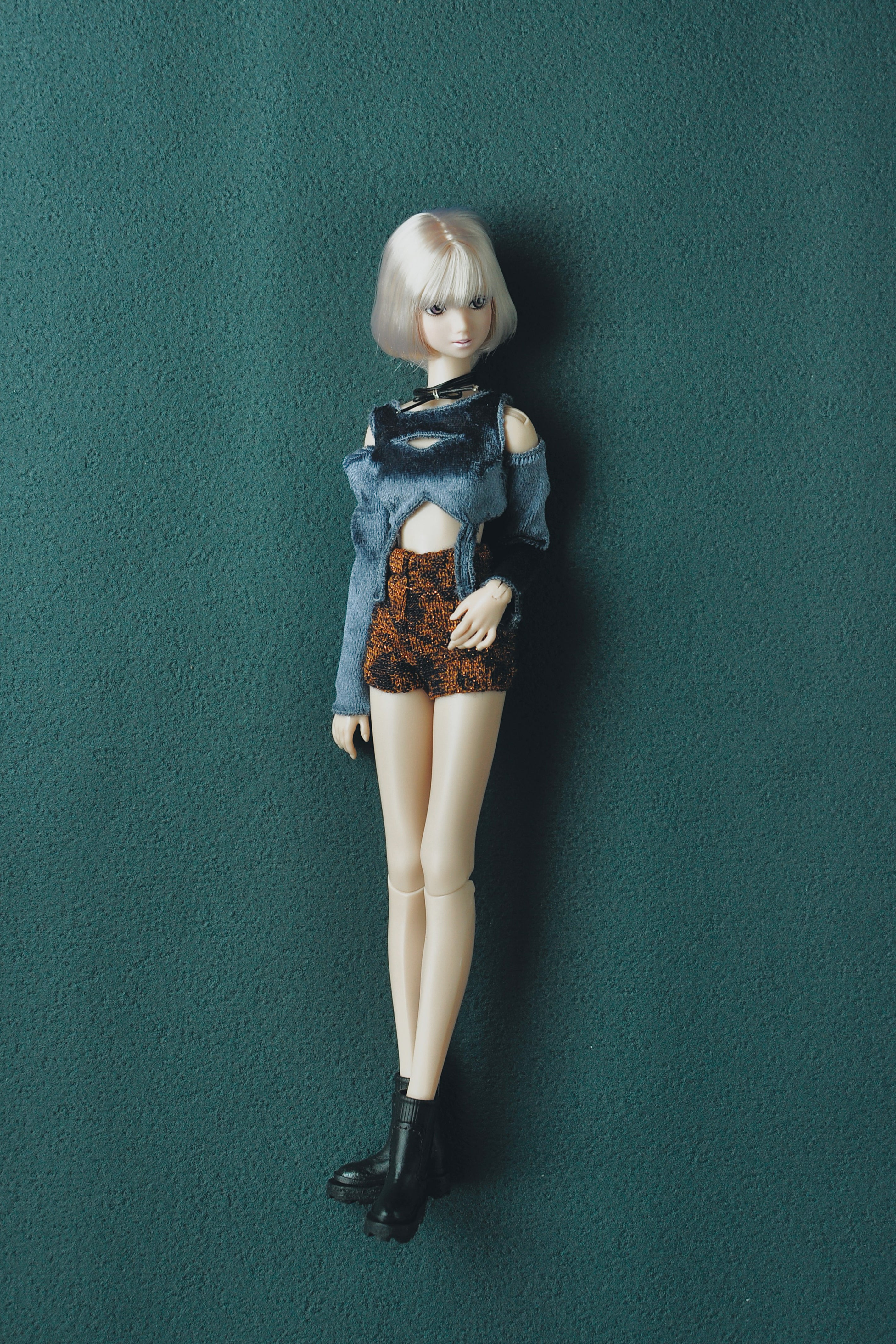 镂空丝绒三件套