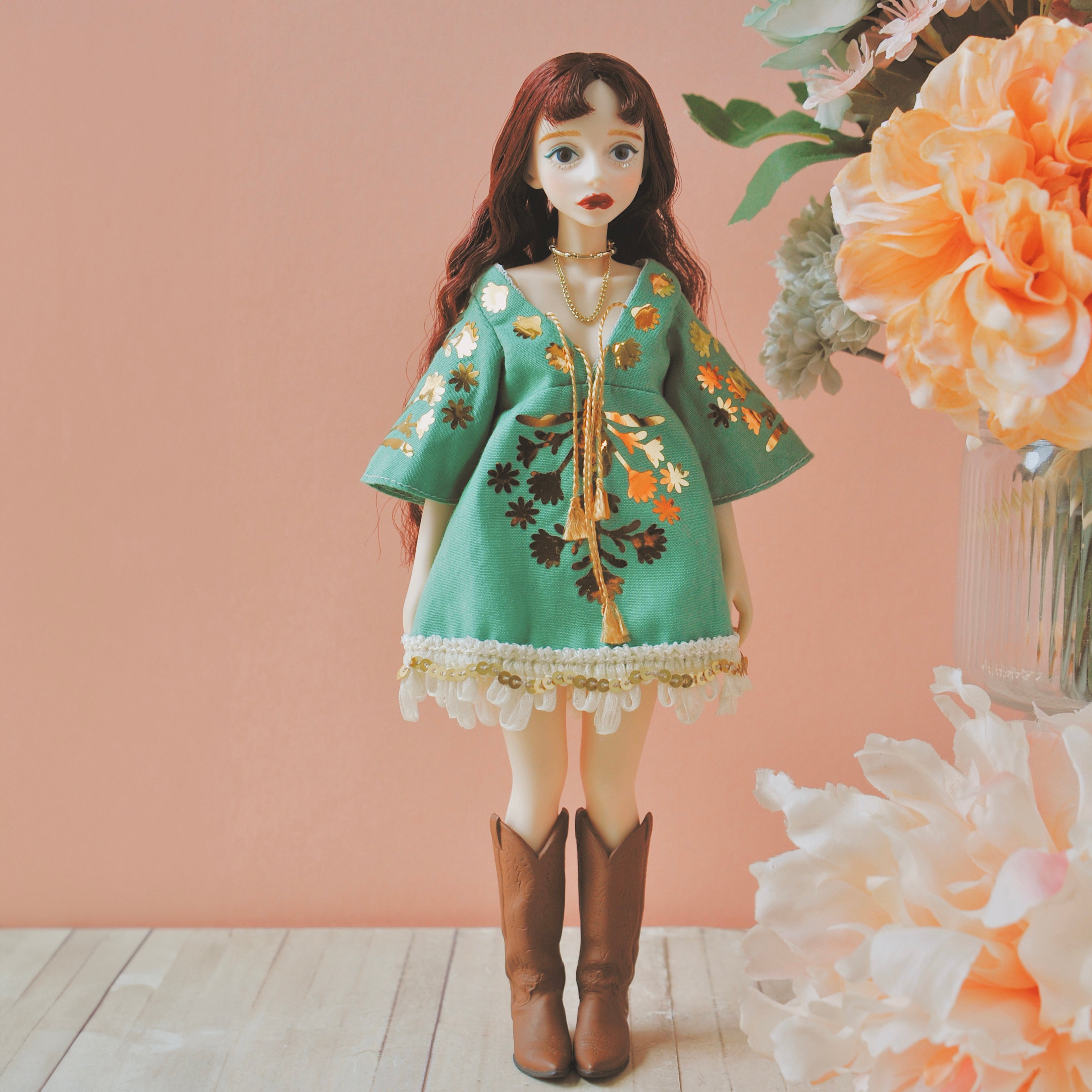Auréole -Foil print Mini Dress-