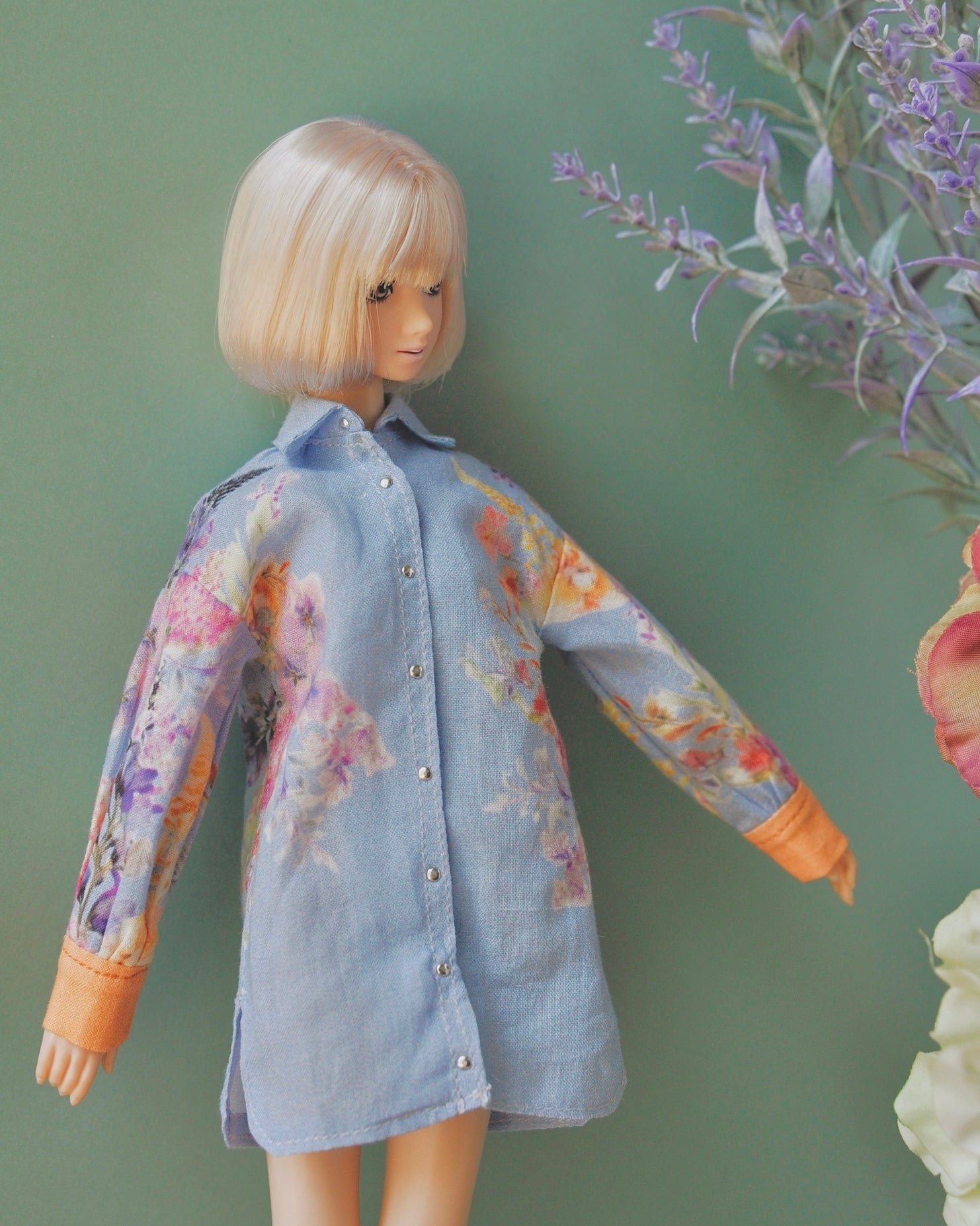 Blooming Shirts Dress