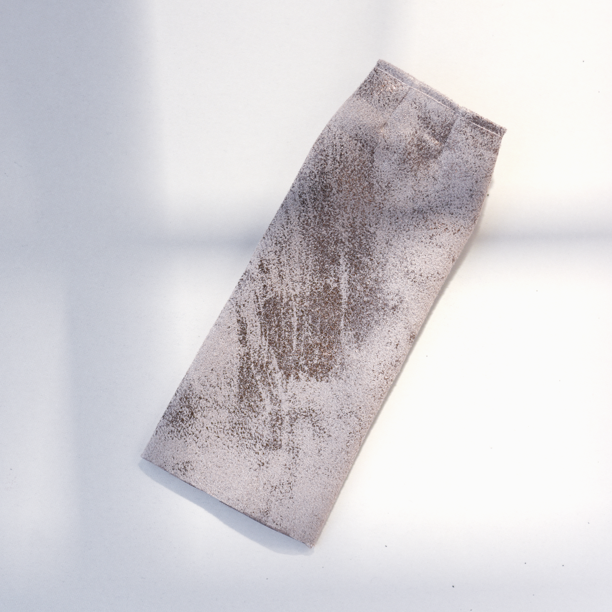 Essential - Metallic Suede Skirt -