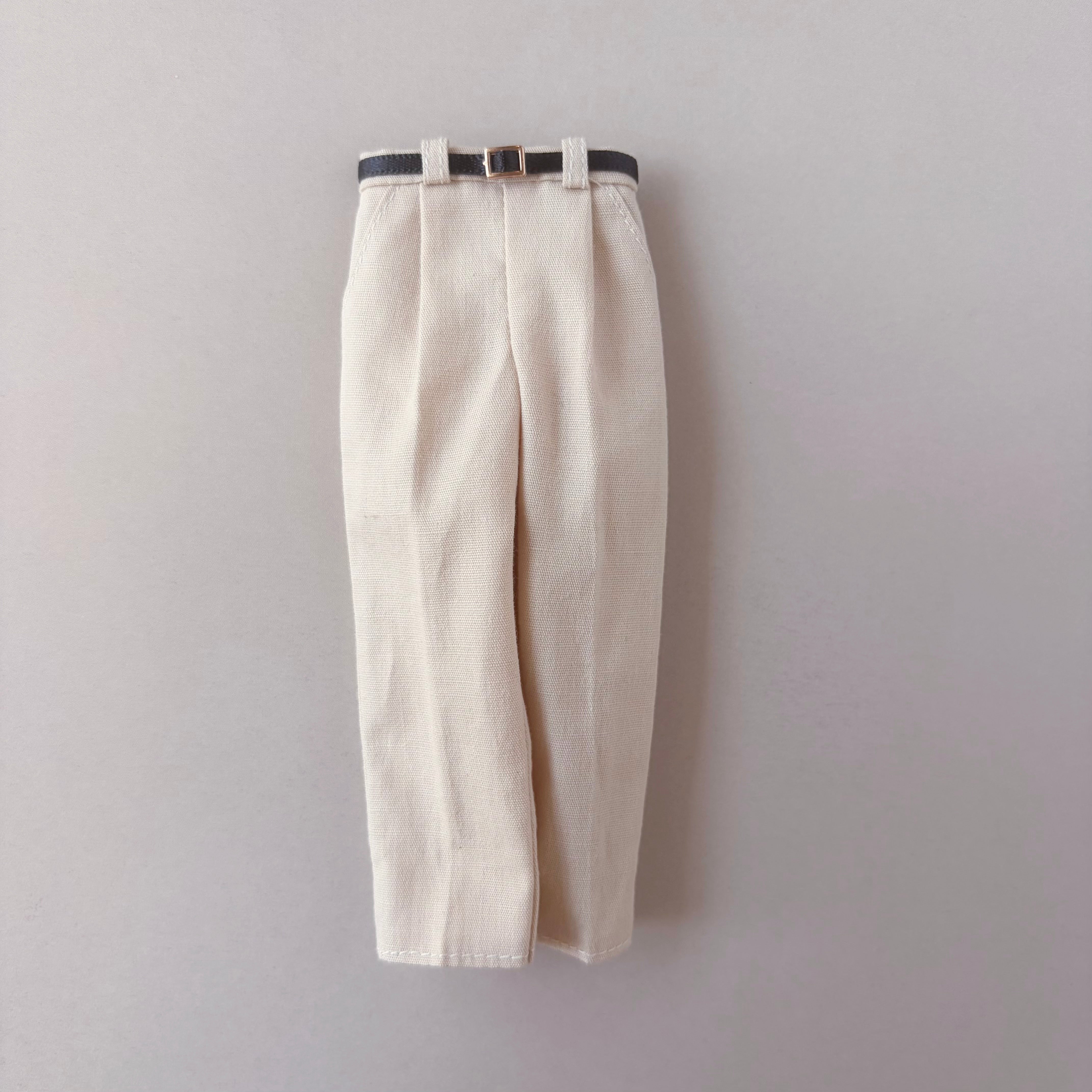 Essential - Essential Belted Tuck Pants -【受注販売品】