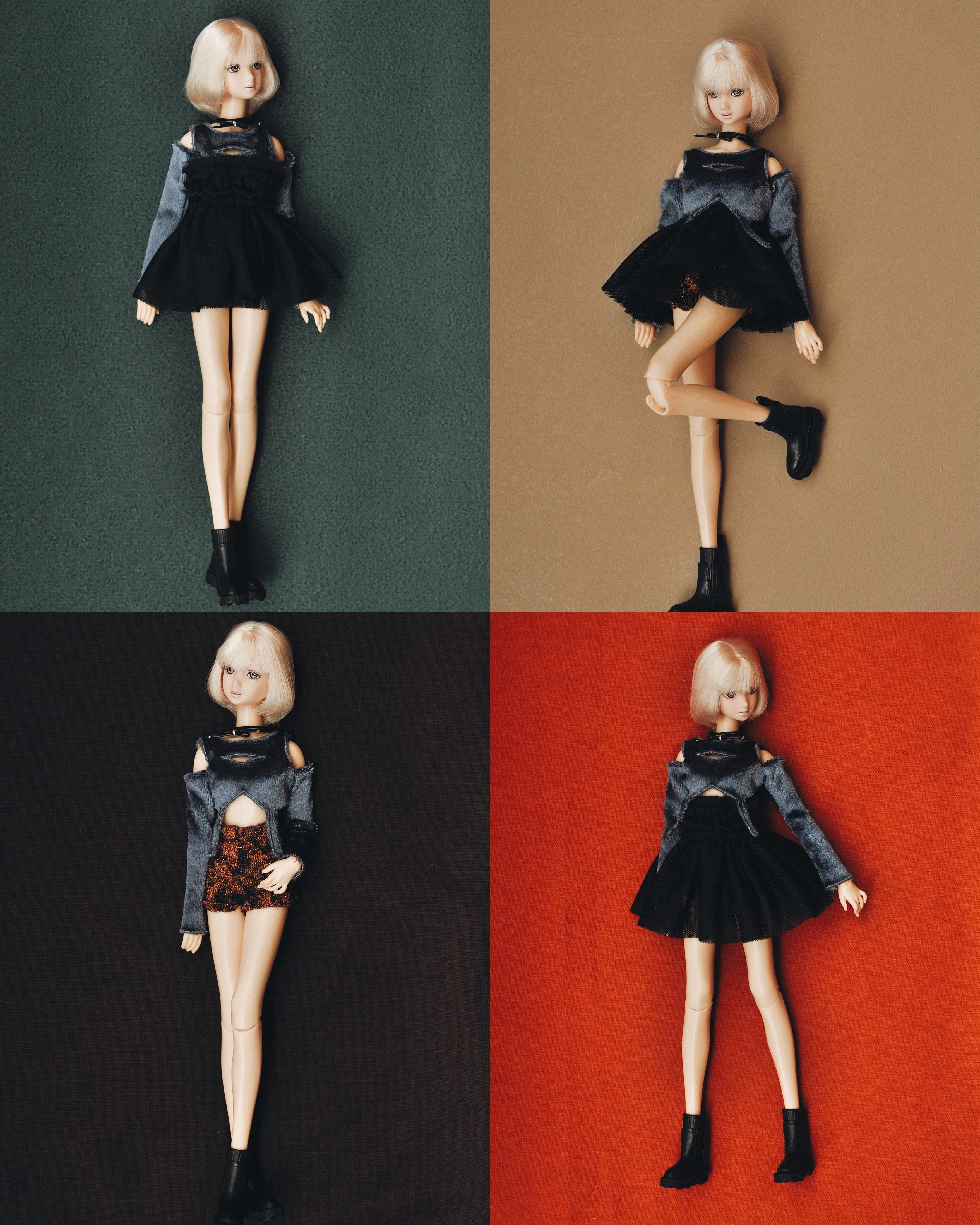 镂空丝绒三件套