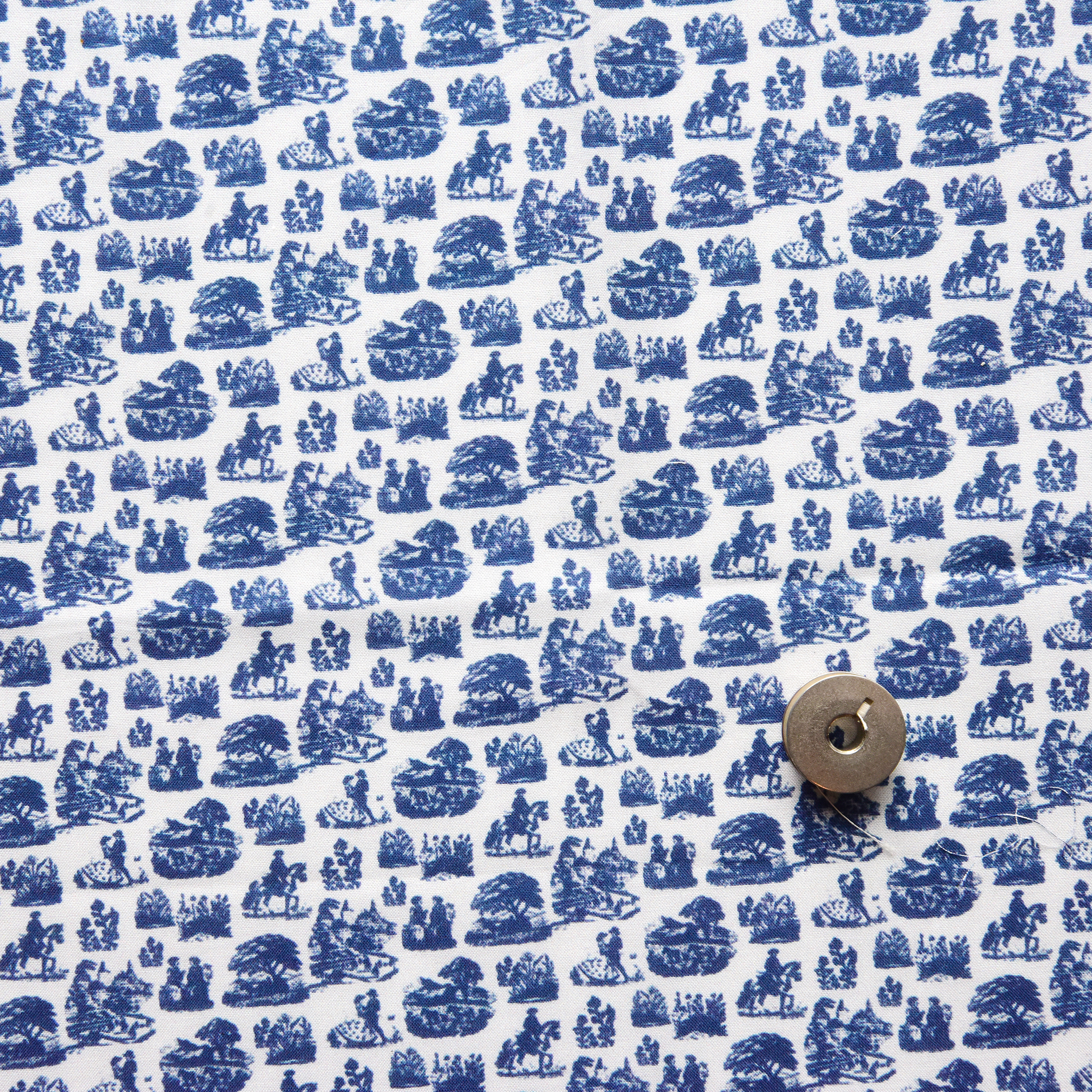 toile de Jouy-トワルドジュイ- Blue Gray