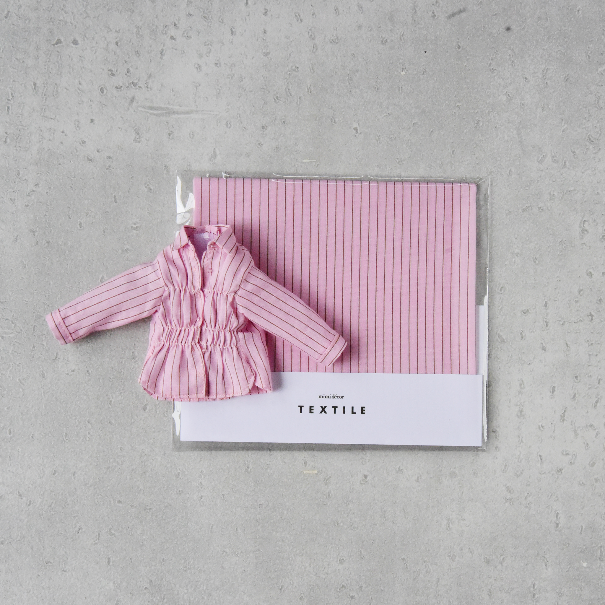 Doll Shirt Stripe-Pink-