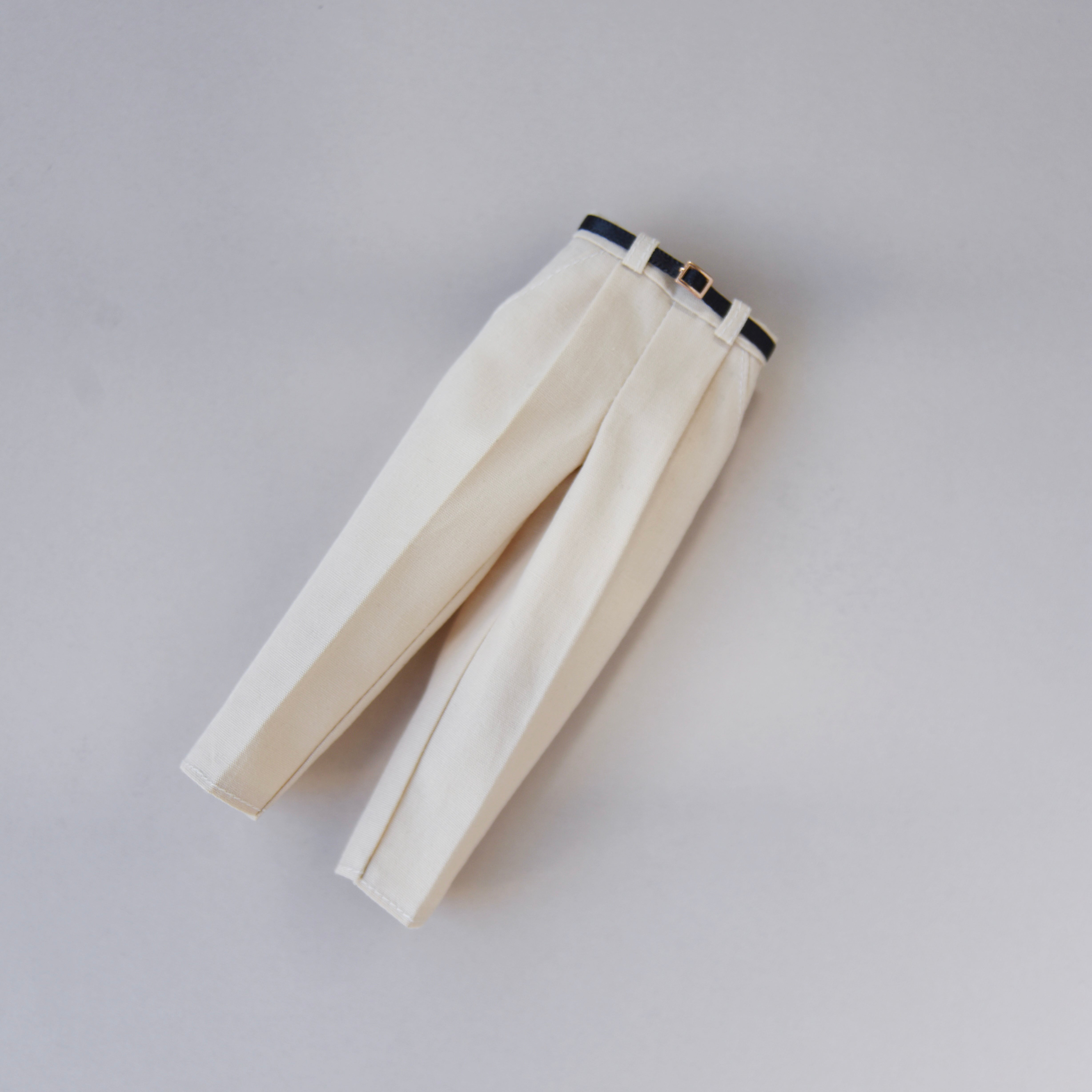 Essential - Essential Belted Tuck Pants -【受注販売品】
