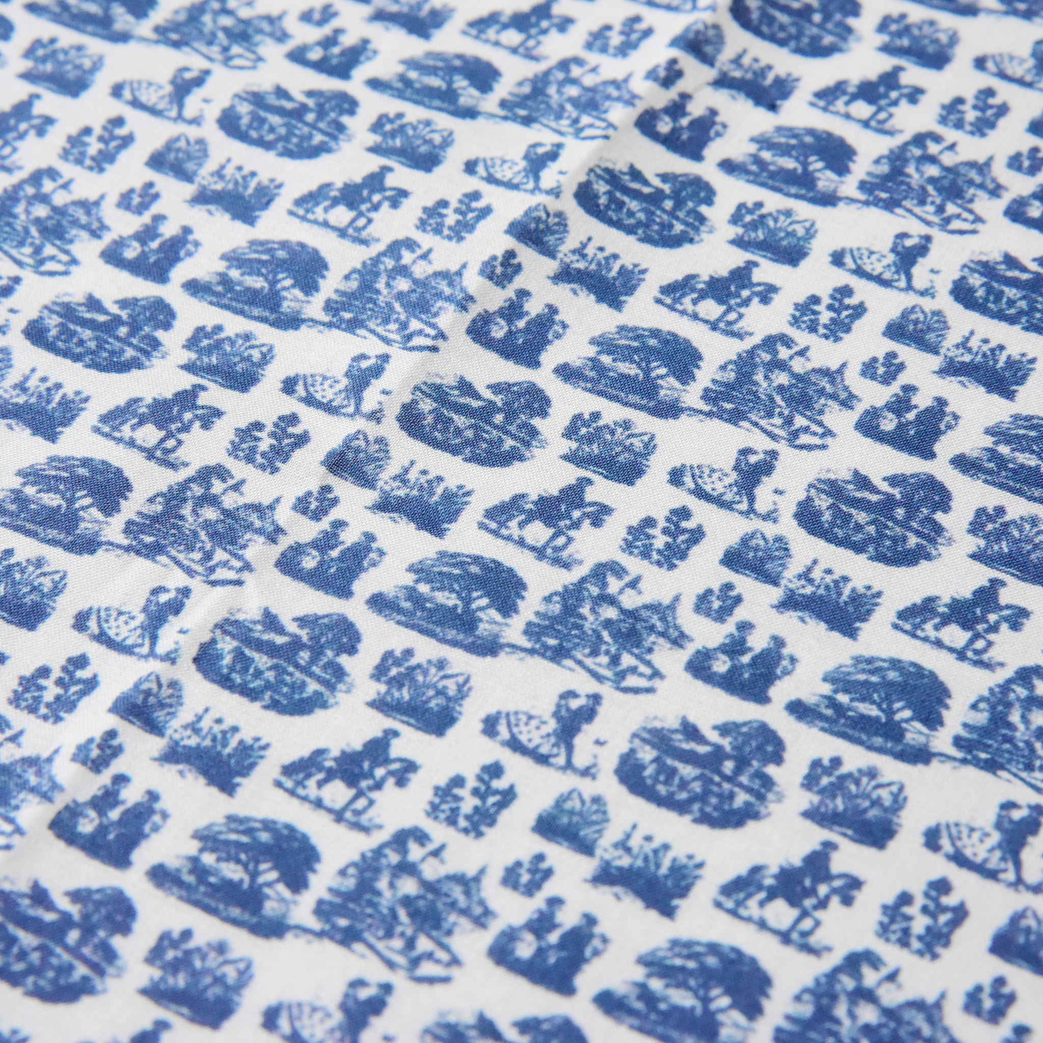 toile de Jouy-トワルドジュイ- Blue Gray