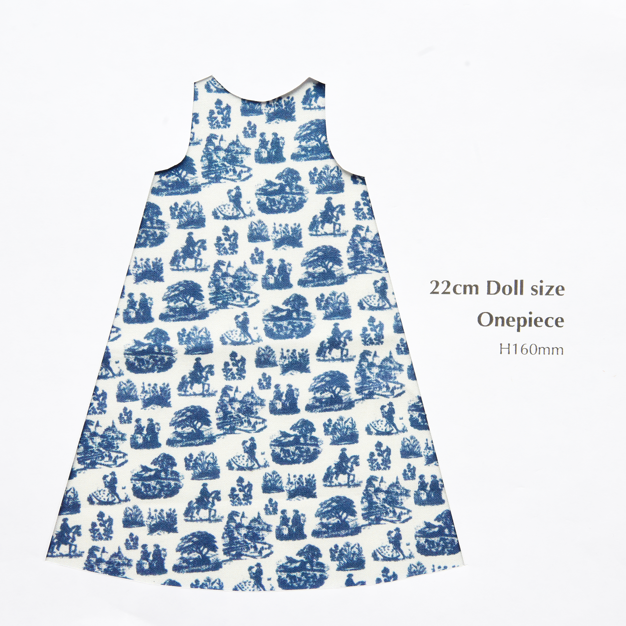 toile de Jouy-トワルドジュイ- Blue Gray